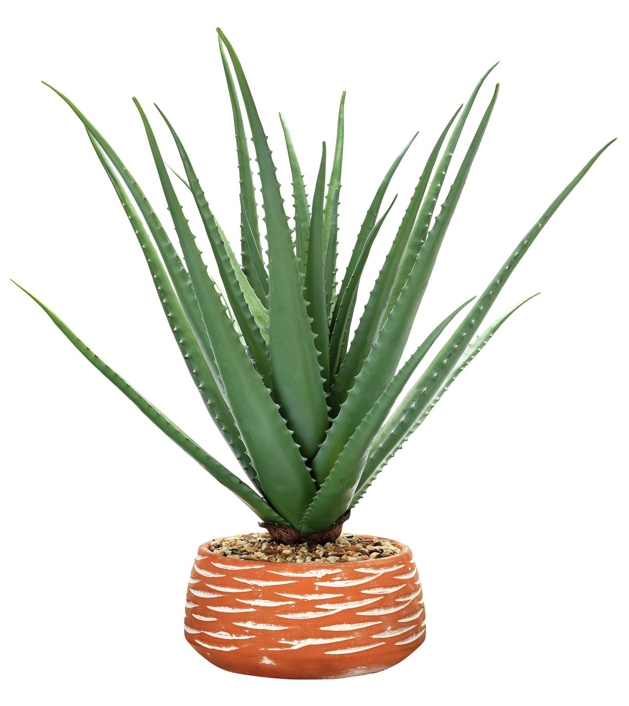 Argos Home Faux Aloe Plant in Ceramic Pot