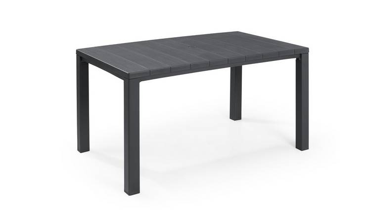 Keter Julie 6 Seater Resin Dining Table - Grey