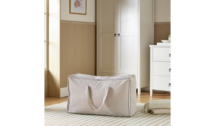 Argos Home Large Blanket Bag - Natural