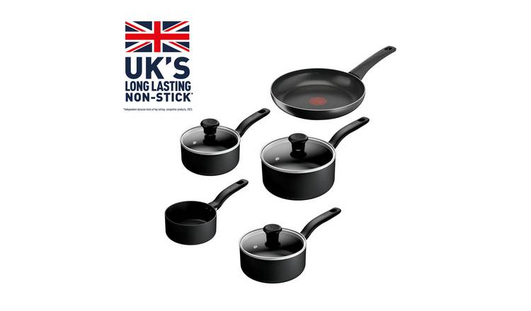 Tefal Essential Excellence Plus 5 Piece Non Stick Aluminium Pan Set