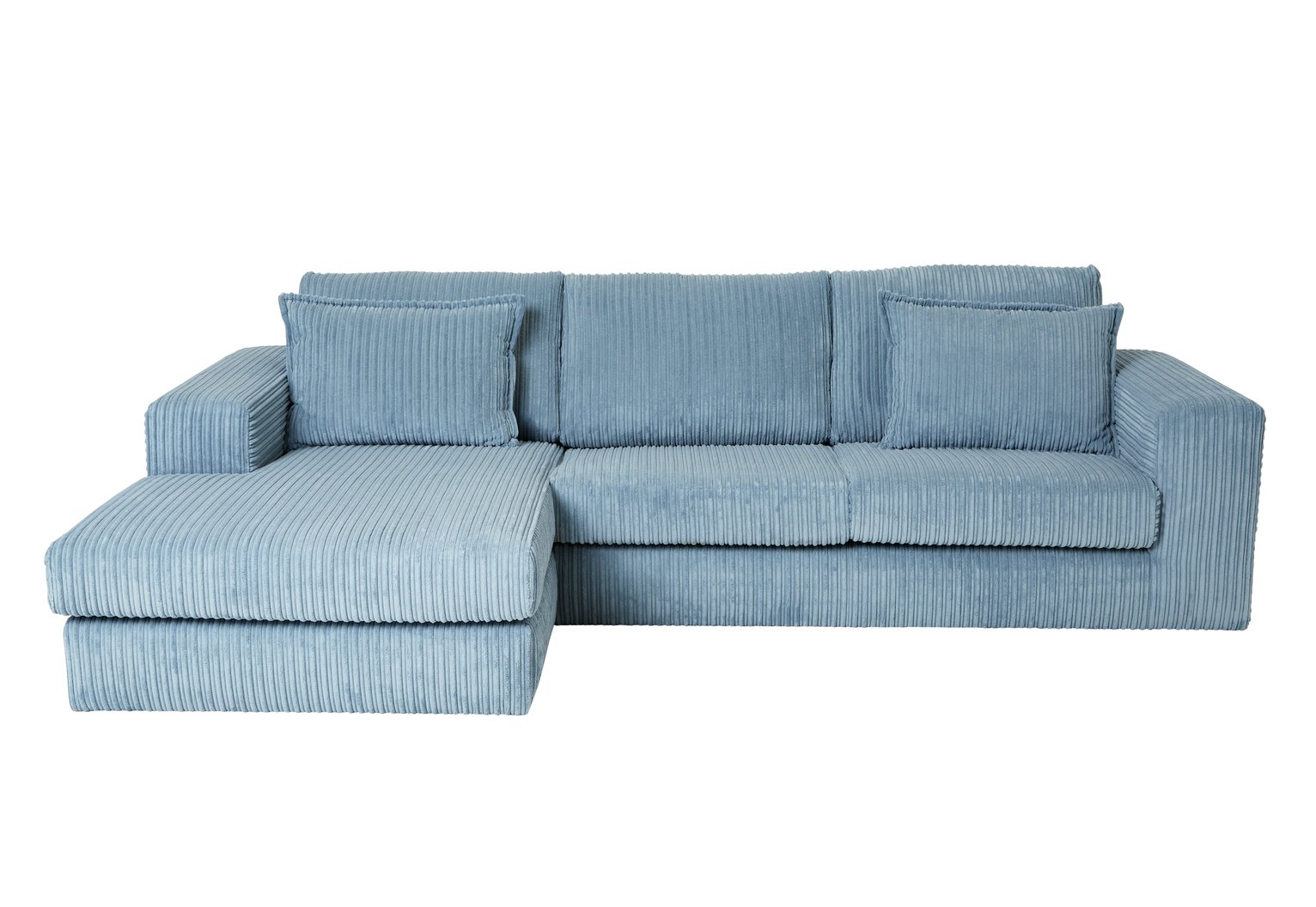 Argos Home Christie Fabric Left Hand Chaise Sofa - Sky Blue