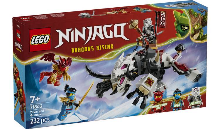 LEGO NINJAGO Zilvar and Grimtak the Dragon Beast Toy 71863 PREORDER