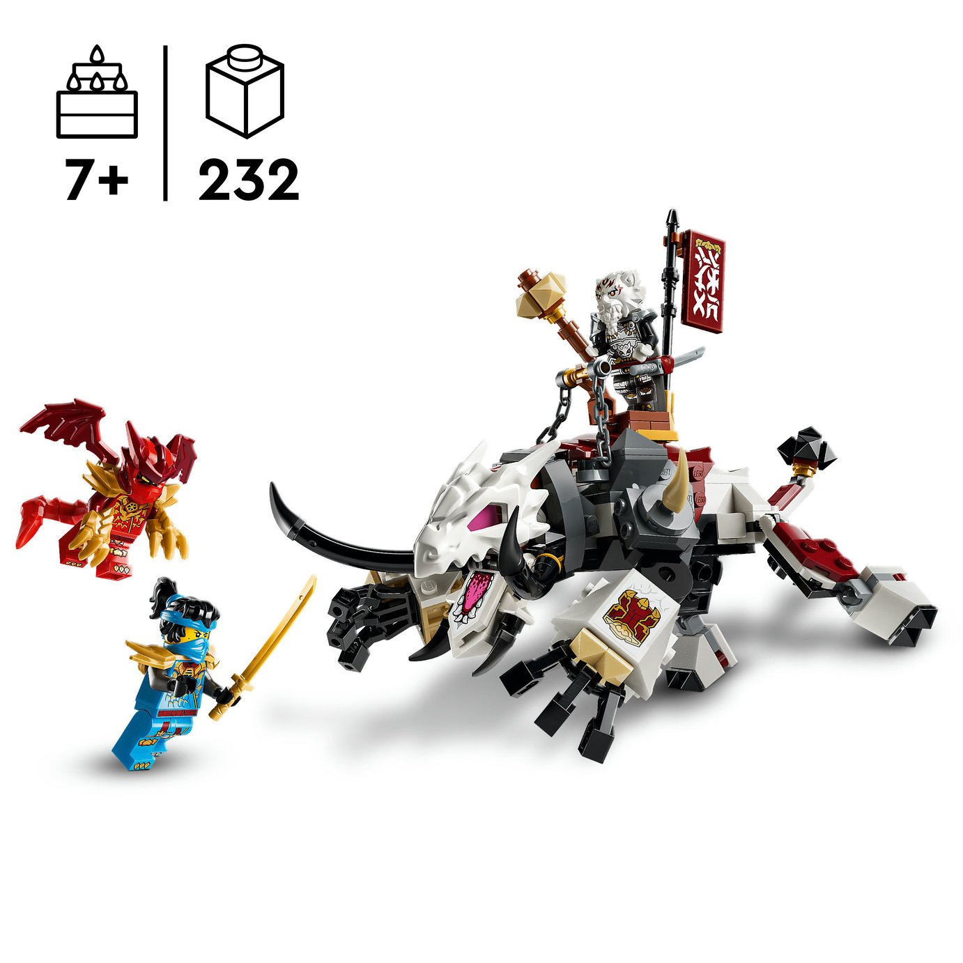 Buy LEGO NINJAGO Zilvar and Grimtak the Dragon Beast Toy 71863