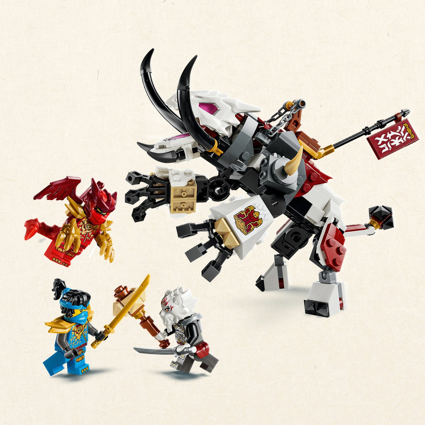 Buy LEGO NINJAGO Zilvar and Grimtak the Dragon Beast Toy 71863