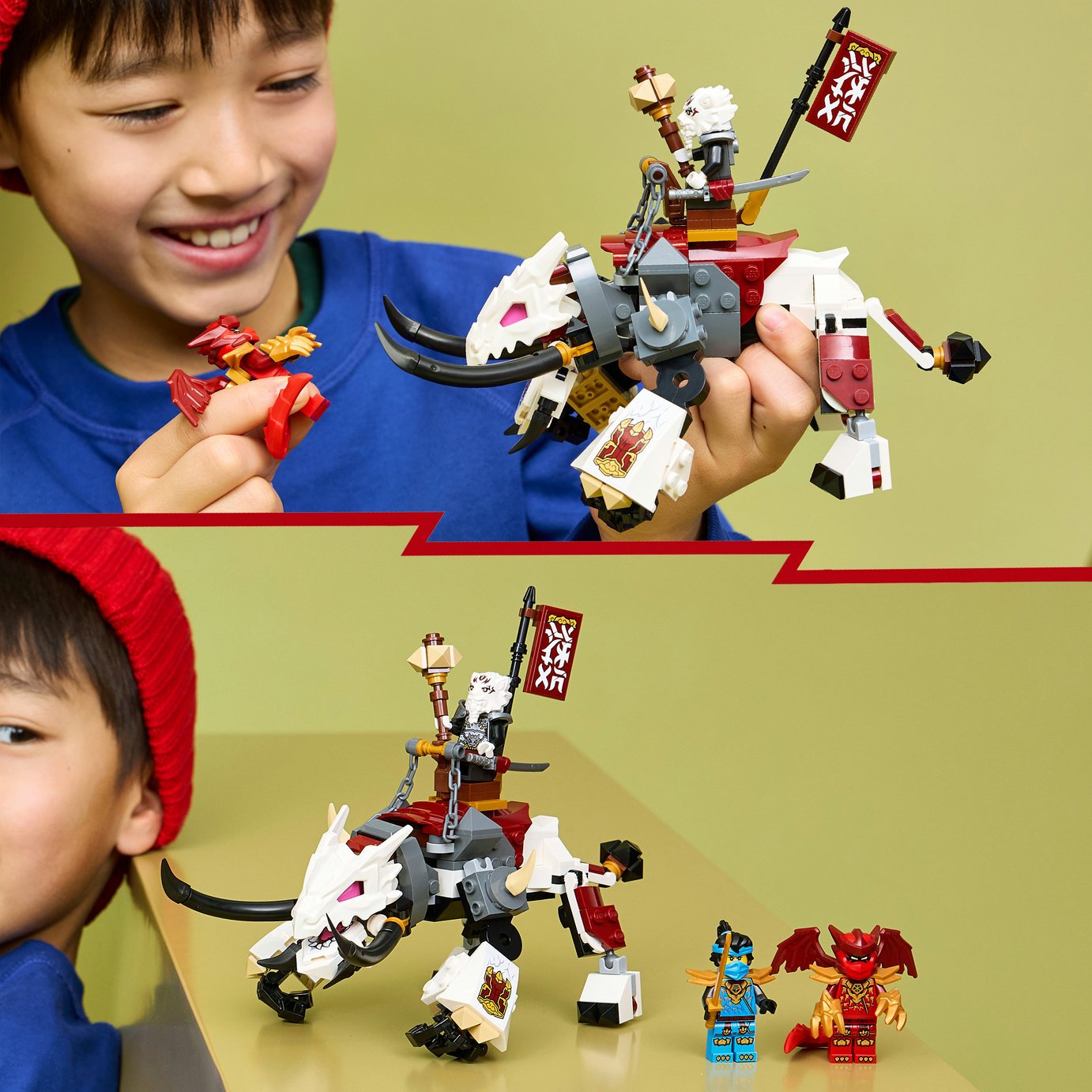 Buy LEGO NINJAGO Zilvar and Grimtak the Dragon Beast Toy 71863