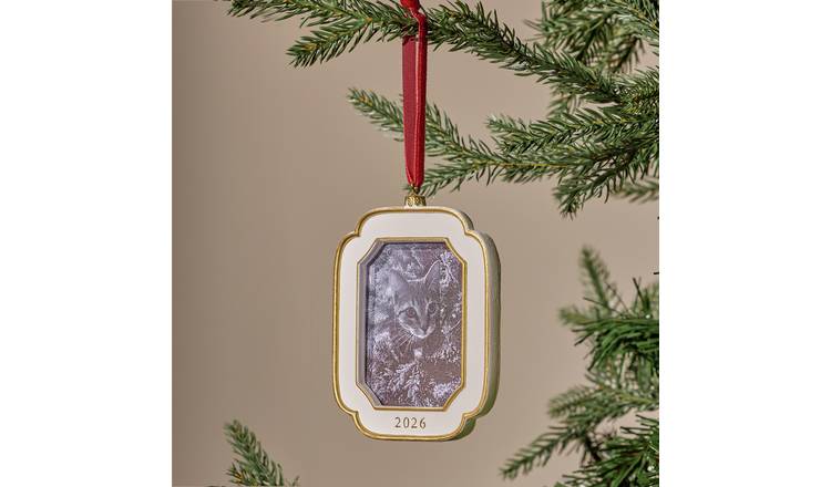 Argos Home Photo Frame Hanging Christmas Ornament