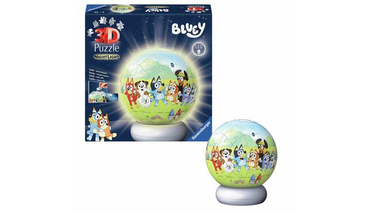 Ravensburger Bluey 72 Pieces 3D Puzzle Ball Nightlight