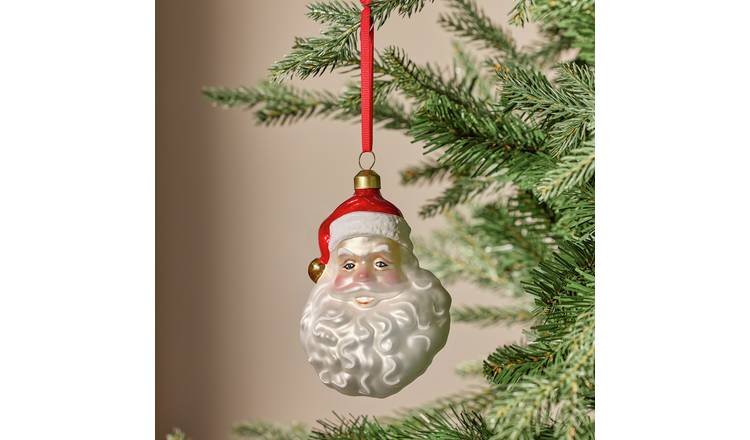 Argos Home Vintage Look Santa Hanging Christmas Ornament