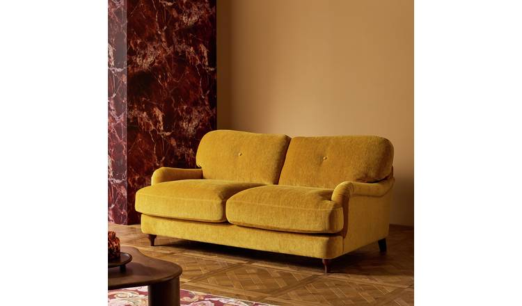 Habitat Eleanor Fabric 2 Seater Sofa - Yellow