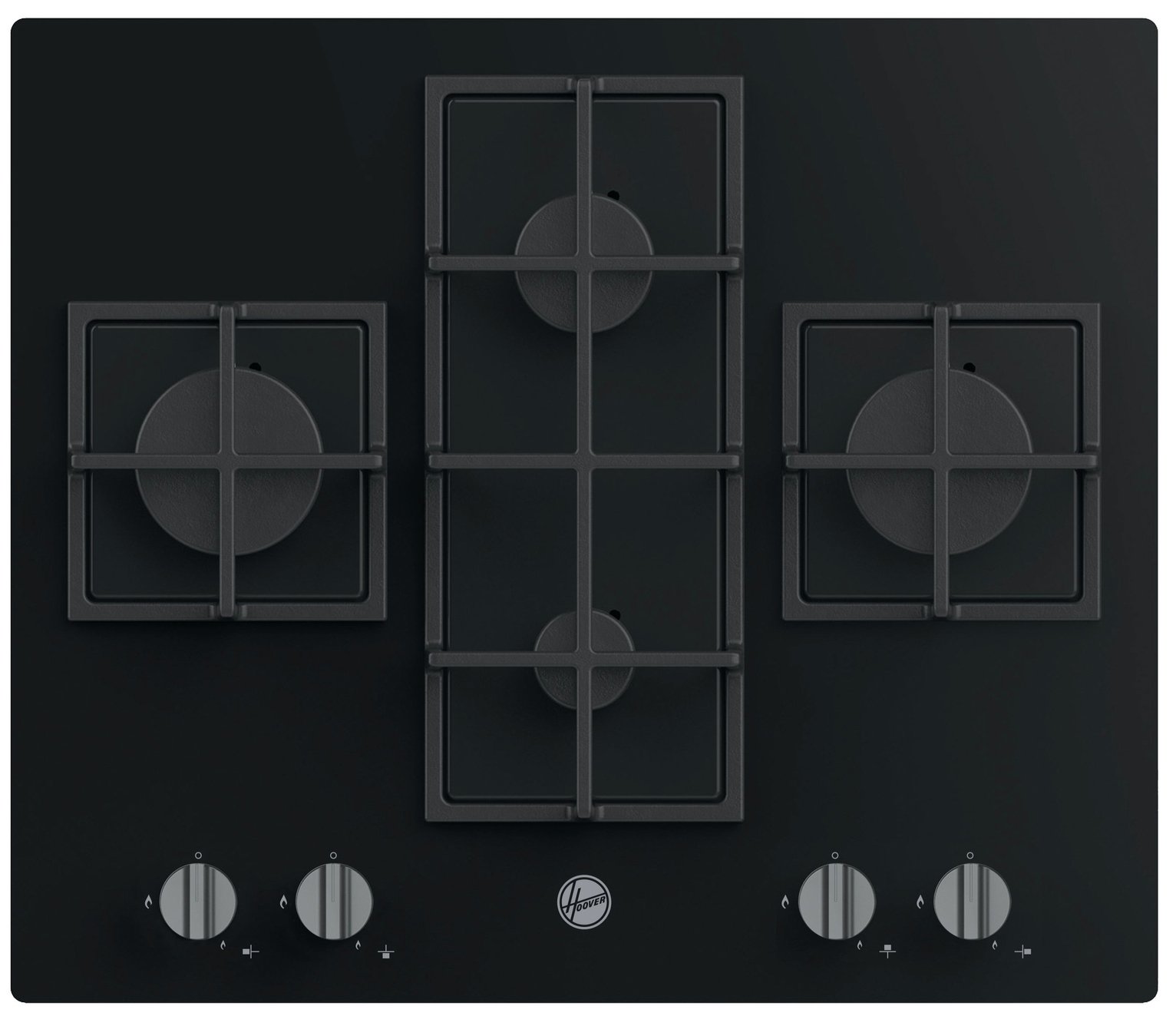 Hoover HVG6DK3B Cast Iron Support Gas Hob Review