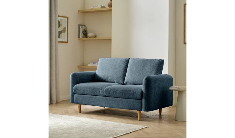 Argos Home Betty Fabric 2 Seater Sofa - Dark Blue