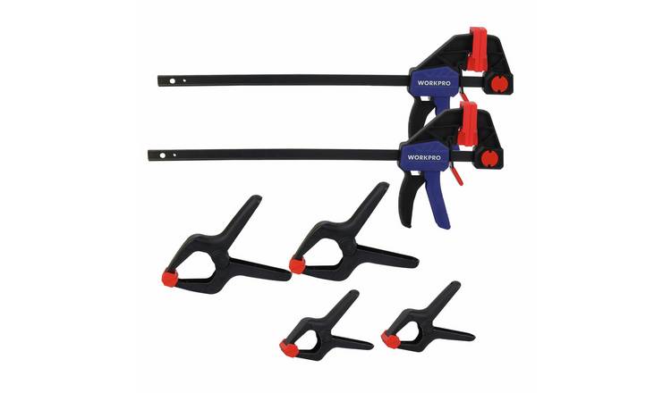 WORKPRO 6 Piece Bar and Spring Clamps Set