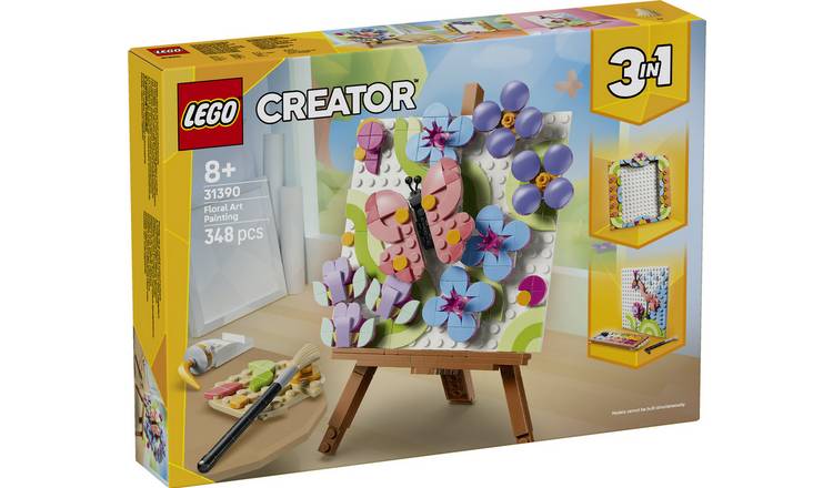 LEGO Creator 3 in 1 Floral Art Decor Painting Set 31390 PREORDER