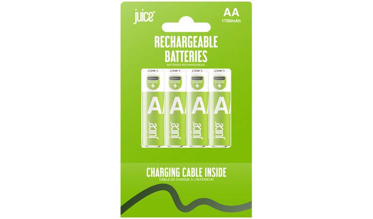 Juice Rechargeable AA Batteries - Pack of 4