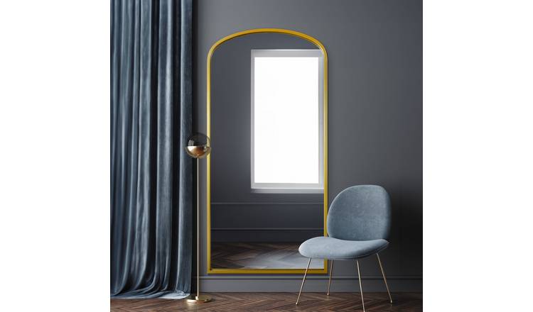 MirrorOutlet Angustus Gold Metal Wall Mirror - 170x85cm