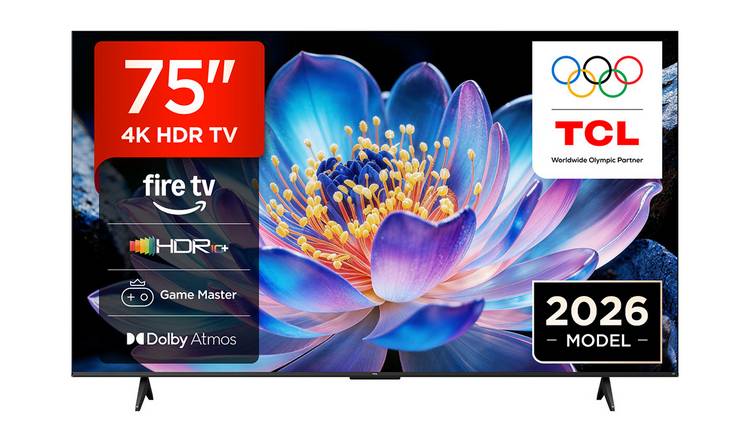 TCL 75 Inch 75V6D-UK Smart 4K UHD HDR DLED Fire TV