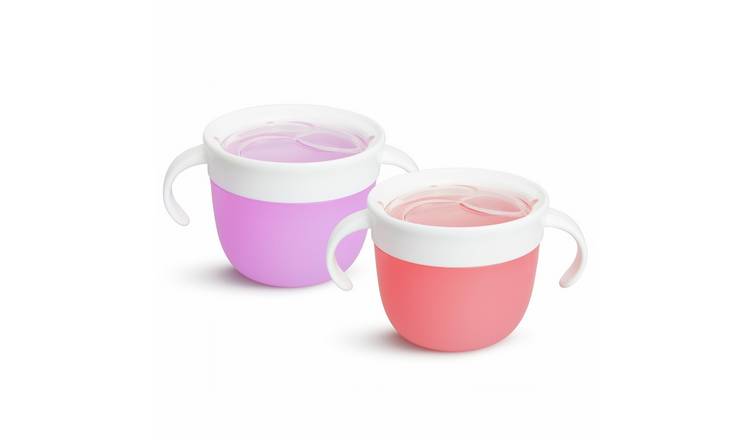Munchkin Pink & Purple Snack Catcher - Pack of 2