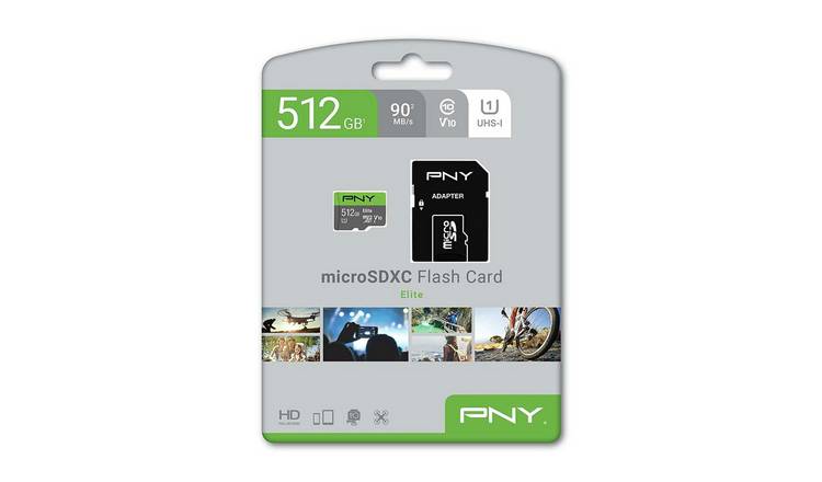 PNY Elite 100MBs microSD Memory Card - 512GB