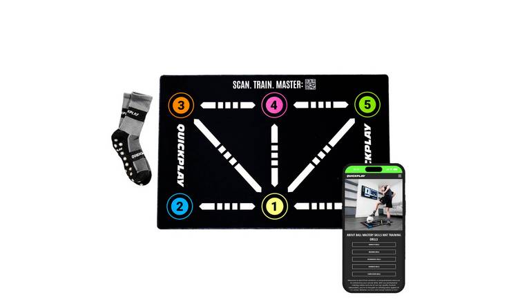 QUICKPLAY Football Training Mat - Ball Mastery Skills Mat