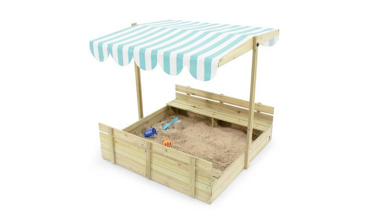 Plum Play Wooden Sandpit With Canopy