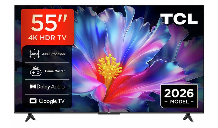 TCL 55 Inch 55P6L-UK Smart 4K UHD HDR QLED Google TV
