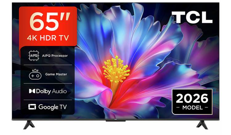 TCL 65Inch 65P6L-UK Smart 4K UHD HDR QLED Google TV