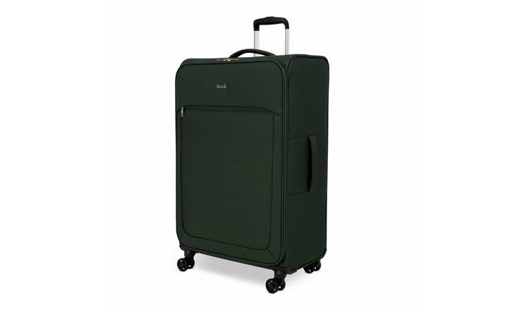 Rock Lyon 8 Wheel Soft Suitcase - Green, Large