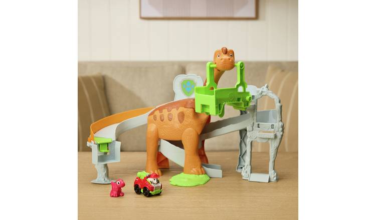 Paw Patrol The Dino Movie Lift And Race Dino Playset
