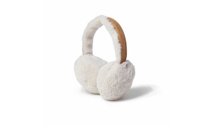 Flitzy Cream Faux Fur Ear Muffs