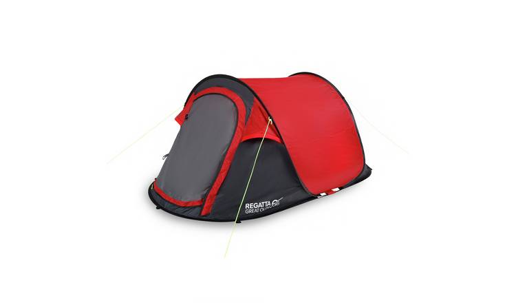Regatta 2 Man 1 Room Dome Pop-Up Tent - Red