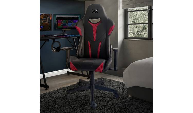 X Rocker Alpha Evo Esports Office Gaming Chair - Red & Black