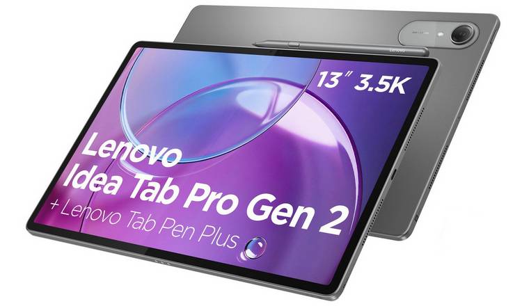 Lenovo Idea Tab Pro Gen 2 13 Inch 256GB Wi-Fi Tablet + Tab Pen Plus - Luna Grey