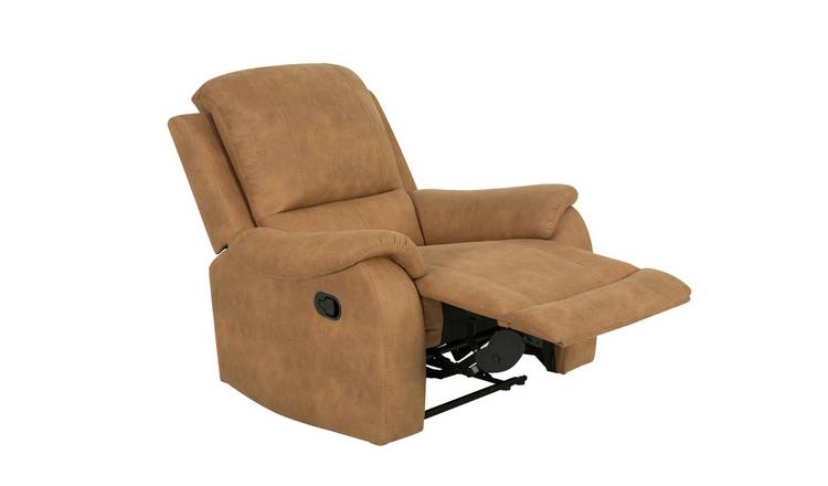 Buy Argos Home Alfie Faux Leather Manual Recliner Chair Brown Armchairs And Chairs Argos