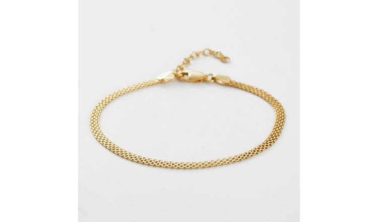 Revere Yellow Gold Plated 925 Sterling Silver Bismark Bracelet