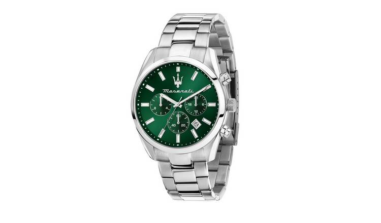Maserati Attrazione Men's Green Dial Stainless Steel Bracelet Watch
