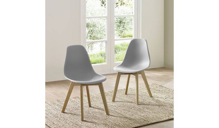 Julian Bowen Agatha Pair of Dining Chairs - Grey