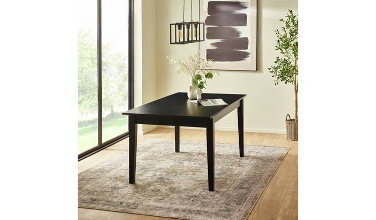 Julian Bowen Knoxley Extending 8 Seater Dining Table - Black