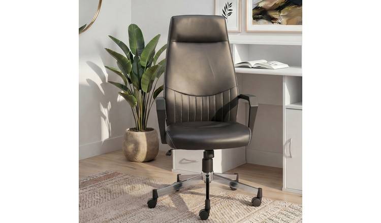 Dorel Brooklyn Faux Leather Office Chair - Black