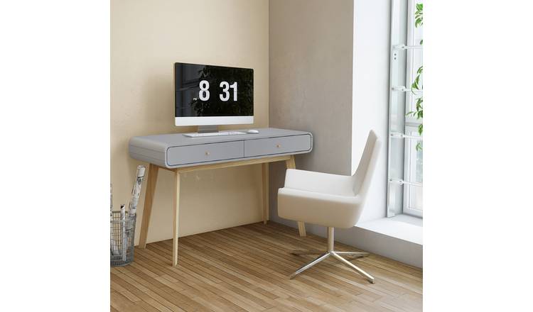 Dorel Cassie 2 Drawer Desk - Grey