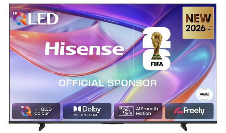 Hisense 75Inch 75E7STUK Smart 4K Full HD HDR QLED Freeview TV
