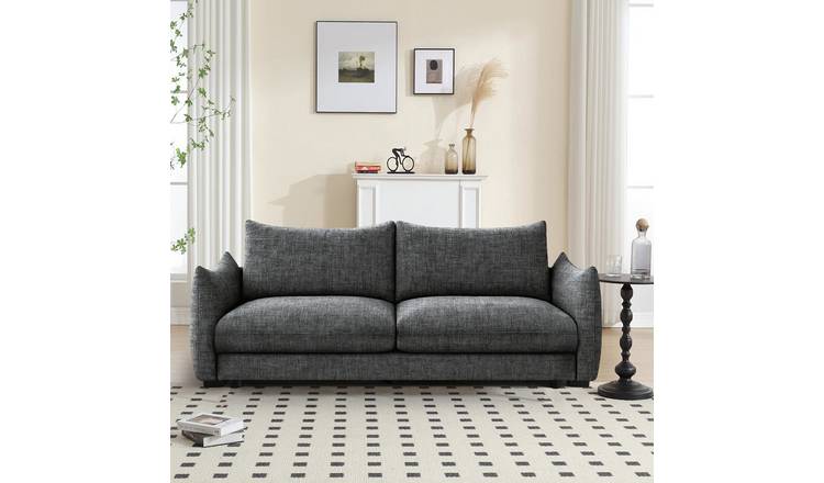 Dorel Bronte Fabric 3 Seater Sofa Bed - Grey