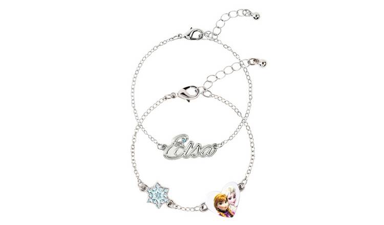 Disney Frozen Elsa, Anna and Snowflake Charms Bracelets - Pack of 2