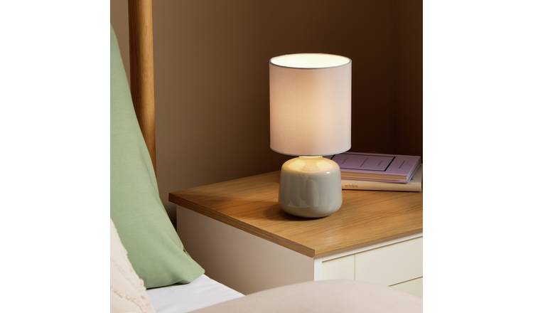 Home Essentials Ceramic Table Lamp - Grey