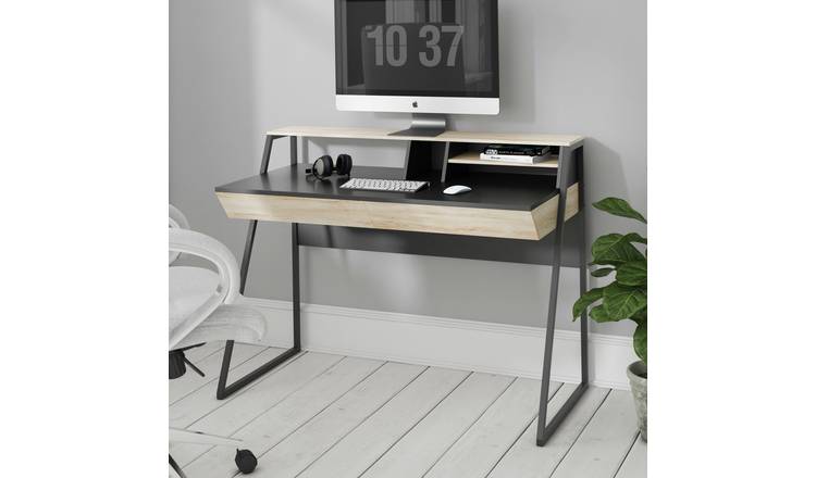 Dorel Salcombe Desk - Black & Oak
