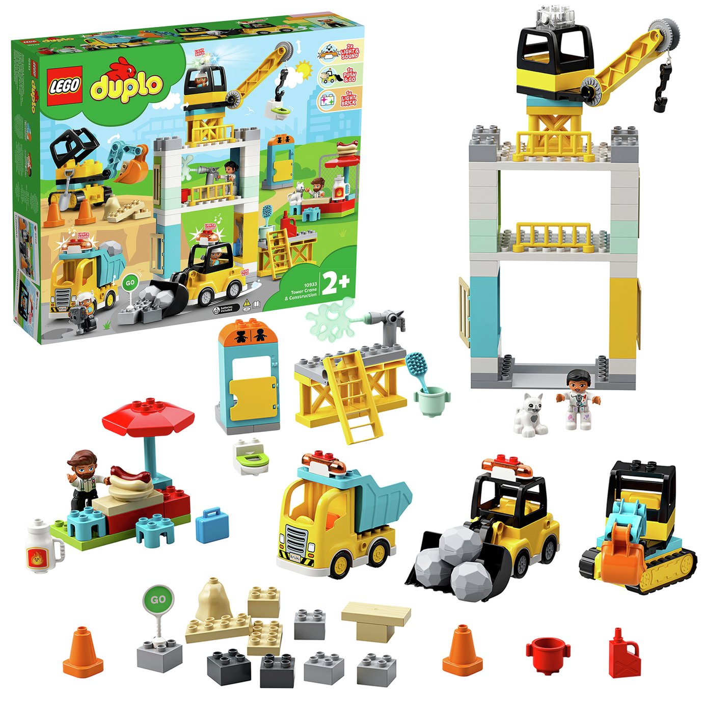 LEGO DUPLO Tower Crane & Construction Vehicle Review