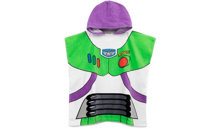 Disney Buzz Lightyear Kids Boys Poncho Towel - Multicoloured