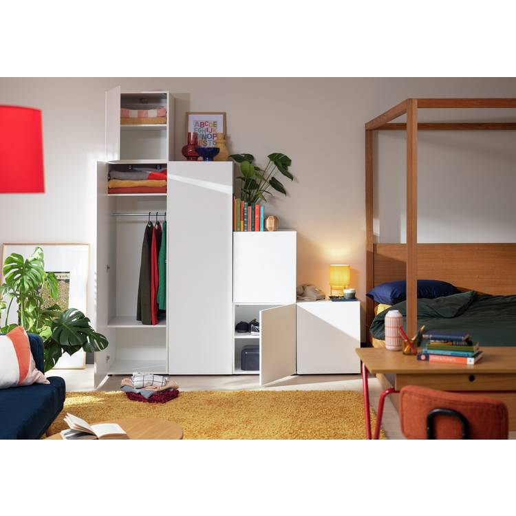 Argos Home Malibu Stepped Large Storage Wardrobe - White 0