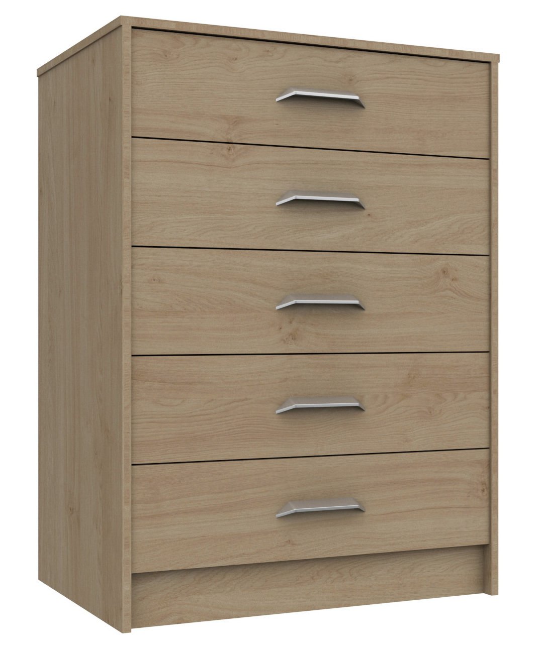 Ashdown 5 Drawer Chest - Oak Effect