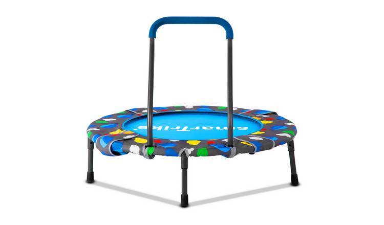 smarTrike 2.2ft 3 in 1 Indoor Kids Trampoline with Enclosure - Blue