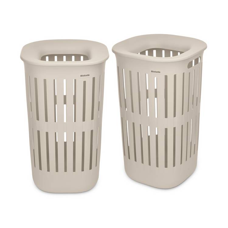 Brabantia Collect-It 55L Set of 2 Laundry Basket - Beige 0